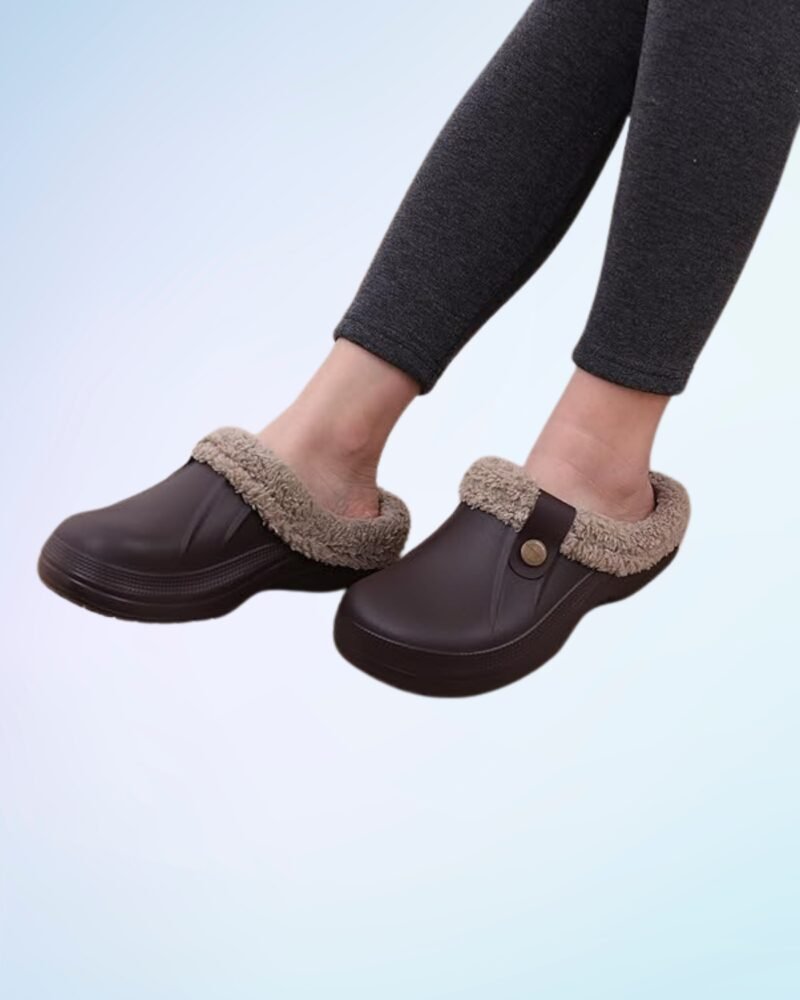 Beslip Classic Fur Lined Clogs Waterproof Winter Fuzzy Slippers for Women Men Indoor and Outdoor - Image 2