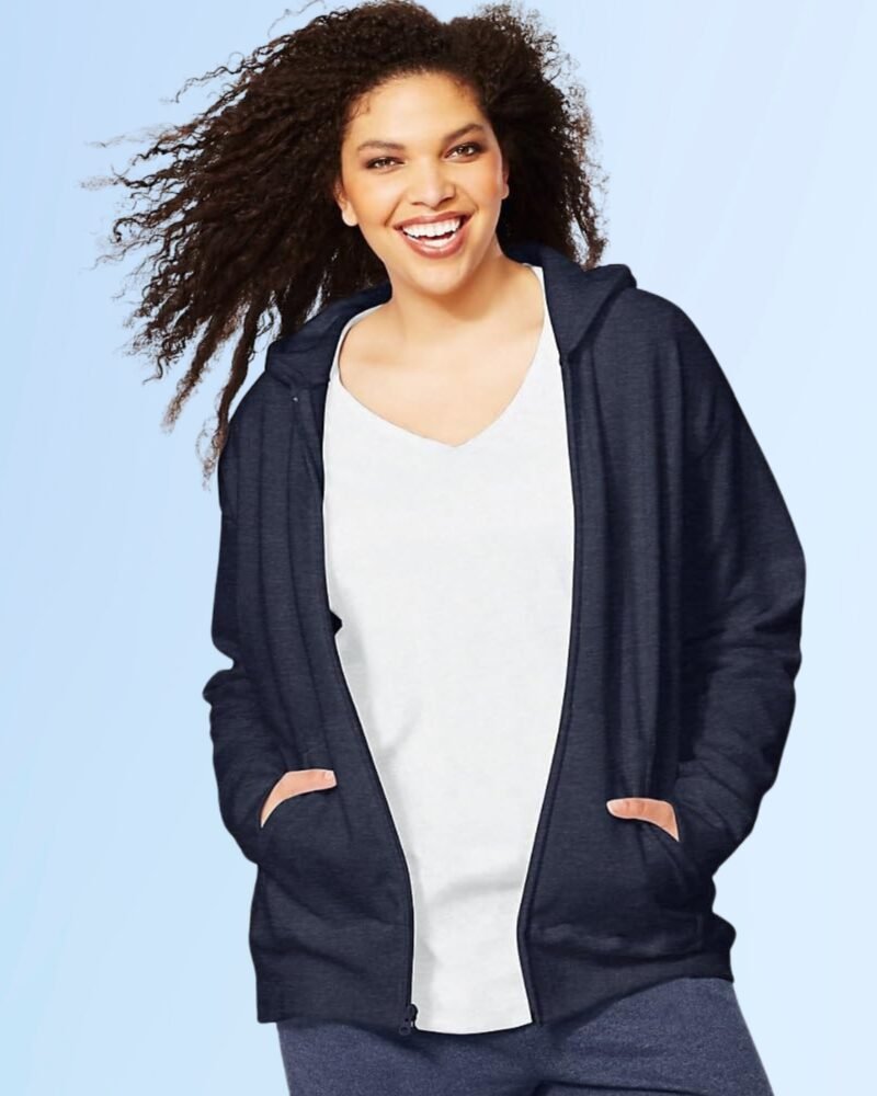 Just My Size Women's Ecosmart Fullzip Fleece Hoodie