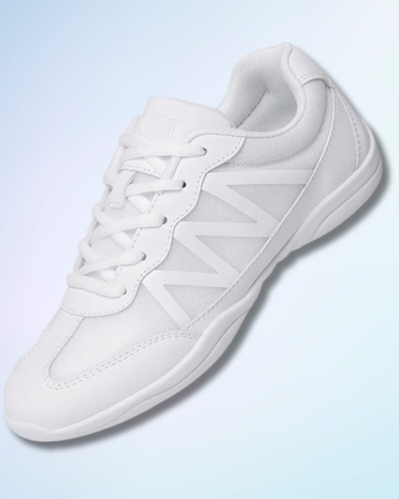 Youth Girls White Cheerleading Athletic Dance Shoes Tennis Sneakers