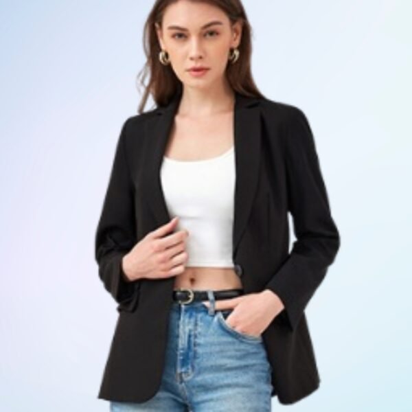 Cicy Bell Womens Casual Blazers Open Front Long Sleeve Work Office Suit