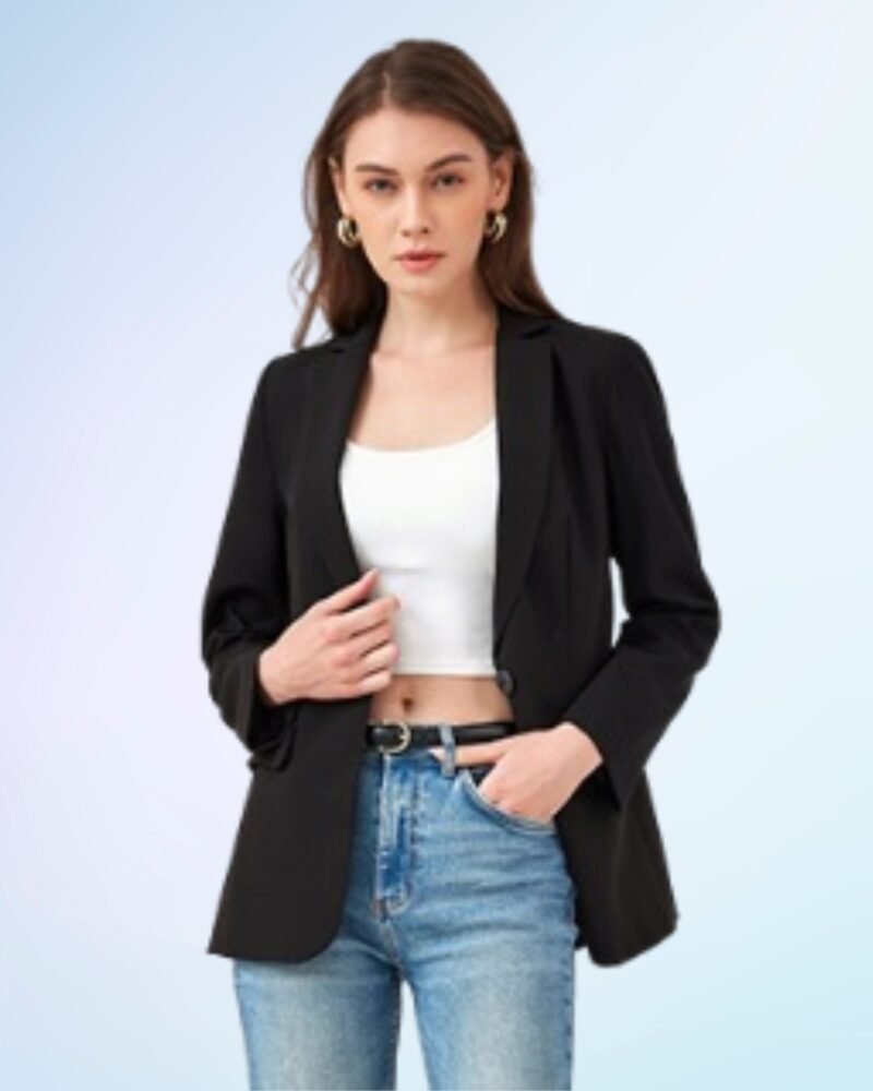 Cicy Bell Womens Casual Blazers Open Front Long Sleeve Work Office Suit