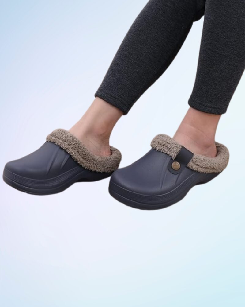 Beslip Classic Fur Lined Clogs Waterproof Winter Fuzzy Slippers for Women Men Indoor and Outdoor - Image 3