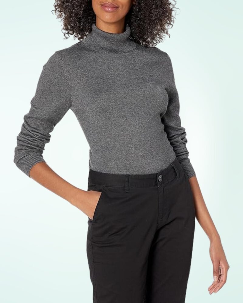 Amazon Essentials Women's Classic-Fit Lightweight Long-Sleeve Turtleneck Sweater (Available in Plus Size) - Image 4