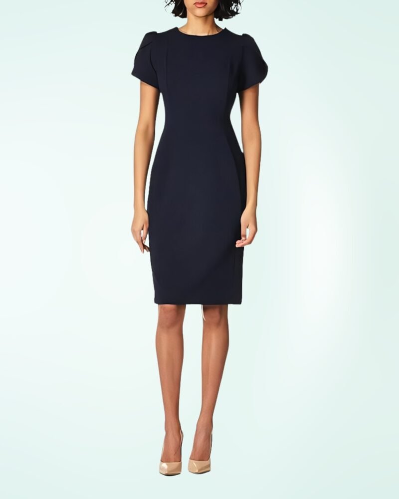 Calvin Klein Women's Tulip Sleeved Above The Knee Sheath Dress - Image 4