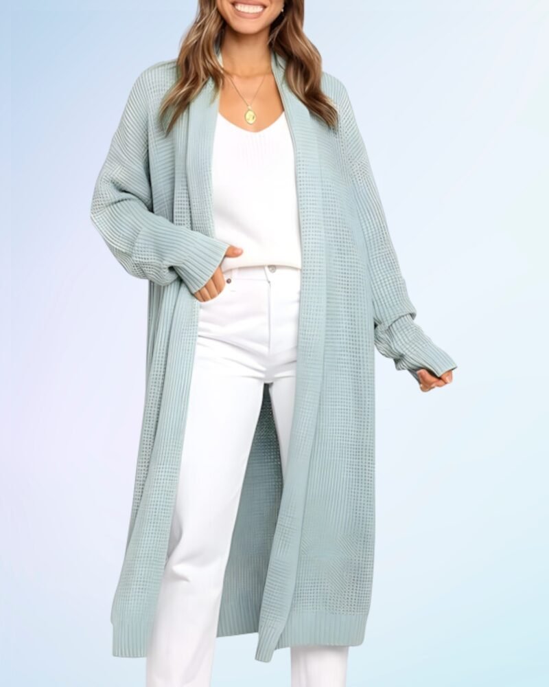 LILLUSORY Long Cardigan Sweaters for Women Fall Trendy Oversized Open Front Winter Coat