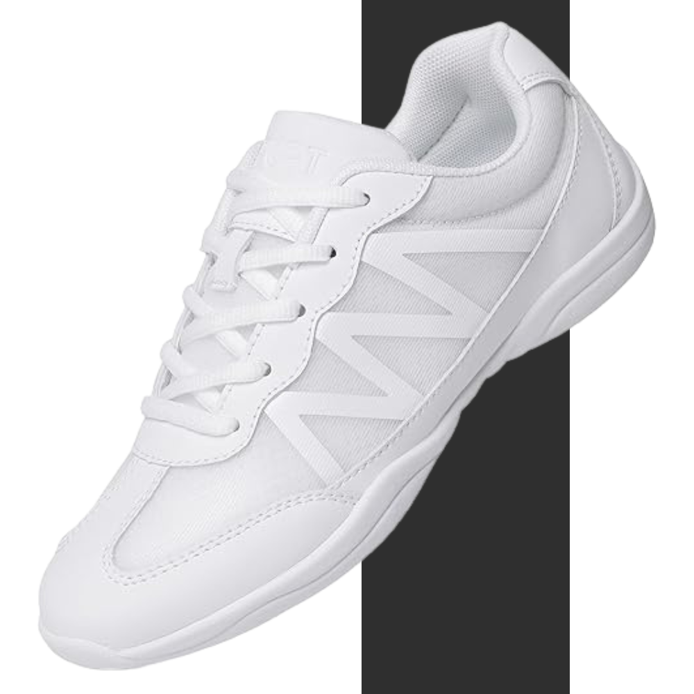 4 Youth Girls White Cheerleading Athletic Dance Tennis Sneakers