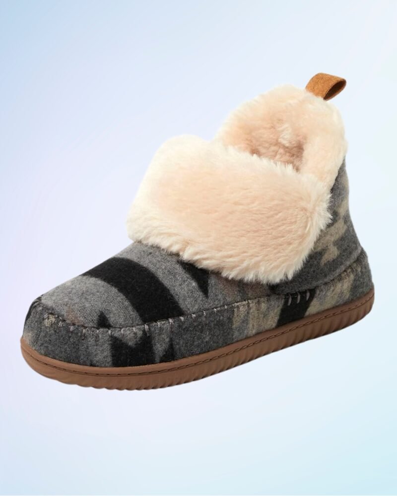 Dearfoams Women's Moritz Indoor/Outdoor Cozy Bootie Camping Furry Slipper - Image 3