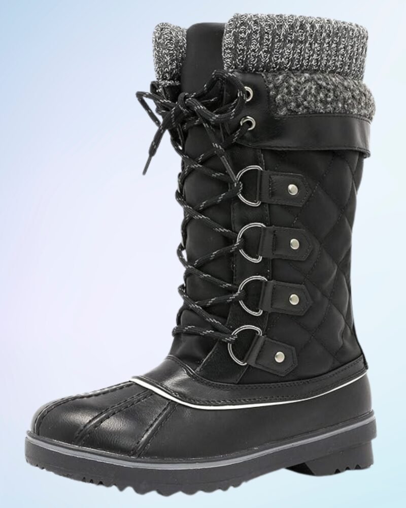 DREAM PAIRS Women's Mid-Calf Waterproof Winter Snow Boots MONTE_02 - Image 3