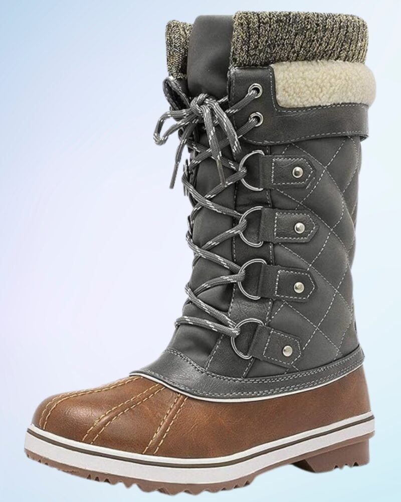 DREAM PAIRS Women's Mid-Calf Waterproof Winter Snow Boots MONTE_02 - Image 2